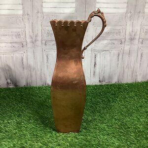 15" Copper Vase w/ One Handle